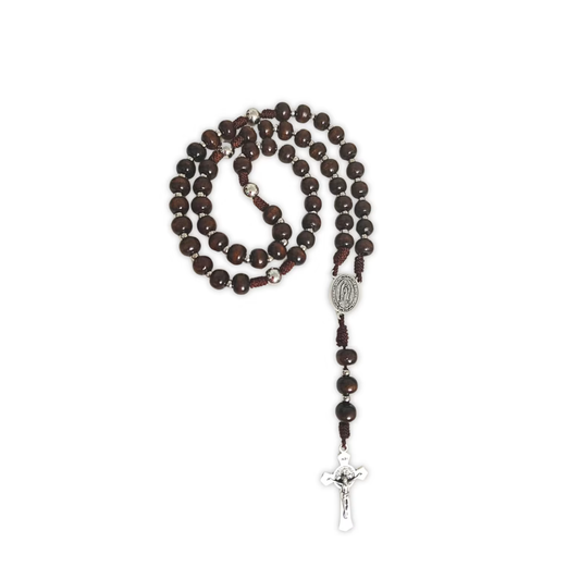 Rosario de Madera Natural – San Benito