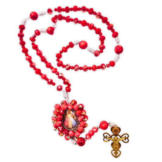 Rosario Sagrado Corazón – Rojo Intenso