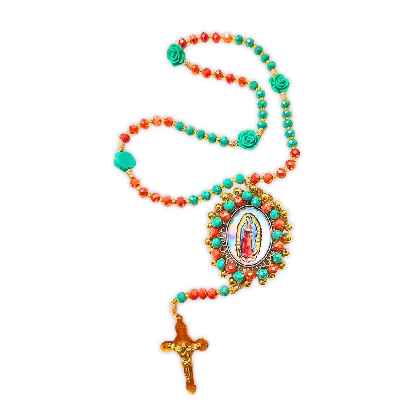 Rosario Virgen de Guadalupe – Coral Turquesa