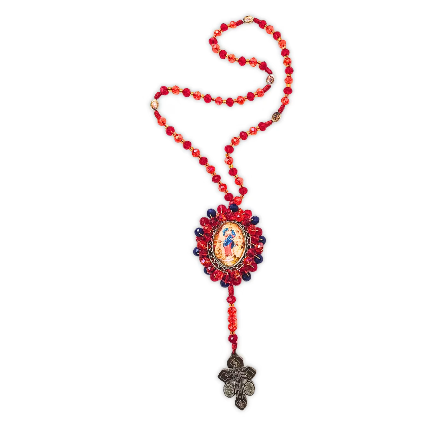 Rosario Virgen Desatanudos – Rojo Fuego