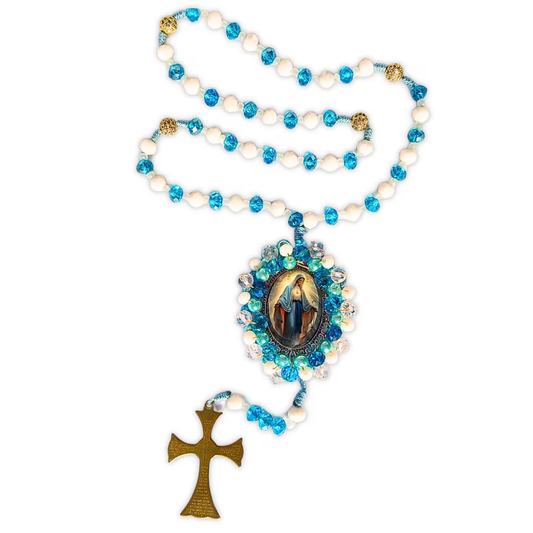 Rosario Virgen Milagrosa – Azul Celeste