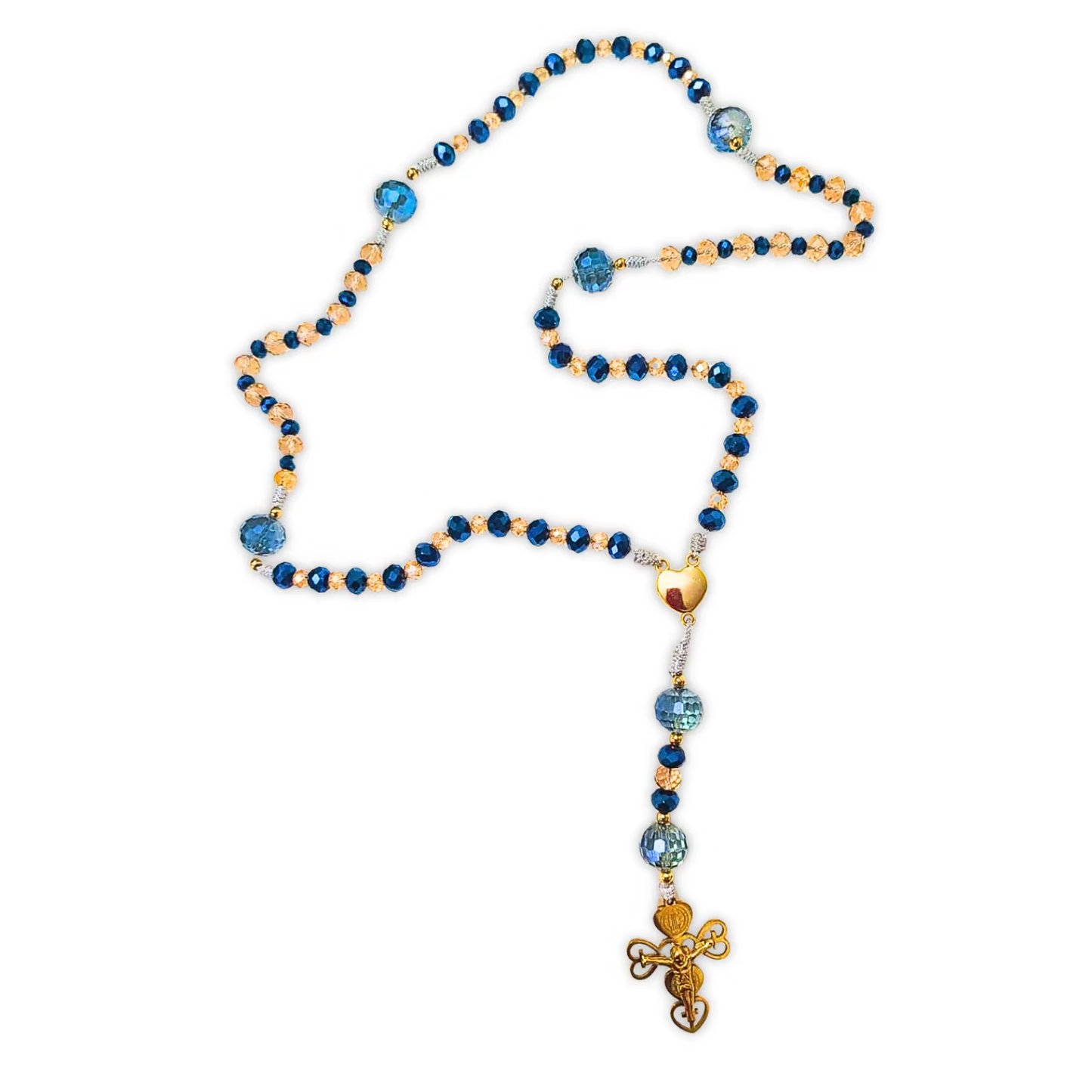 Rosario Sagrado Corazón – Azul Cristal